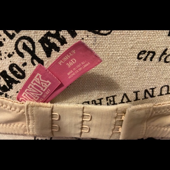 Victoria’s Secret Pink Push-Up Bra 36D - Picture 3 of 5